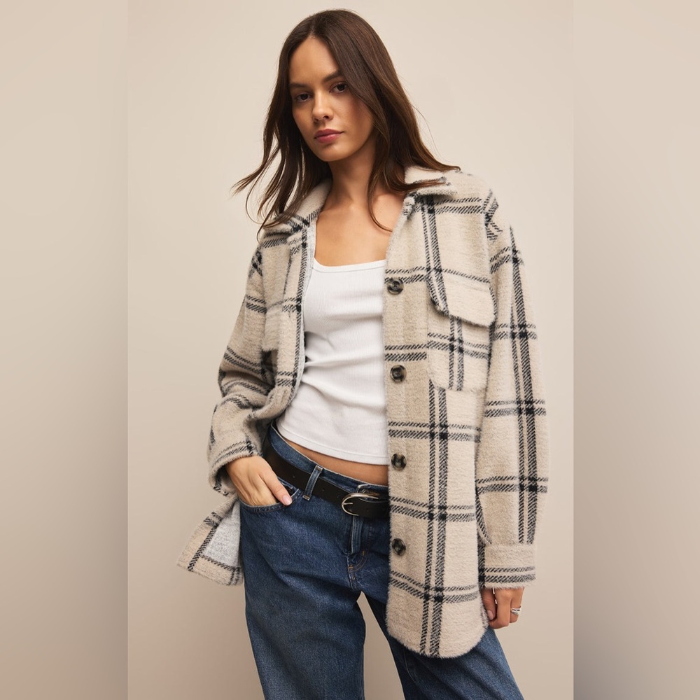 🆕 Z Supply Tucker Plaid Shirt Jacket Size XS